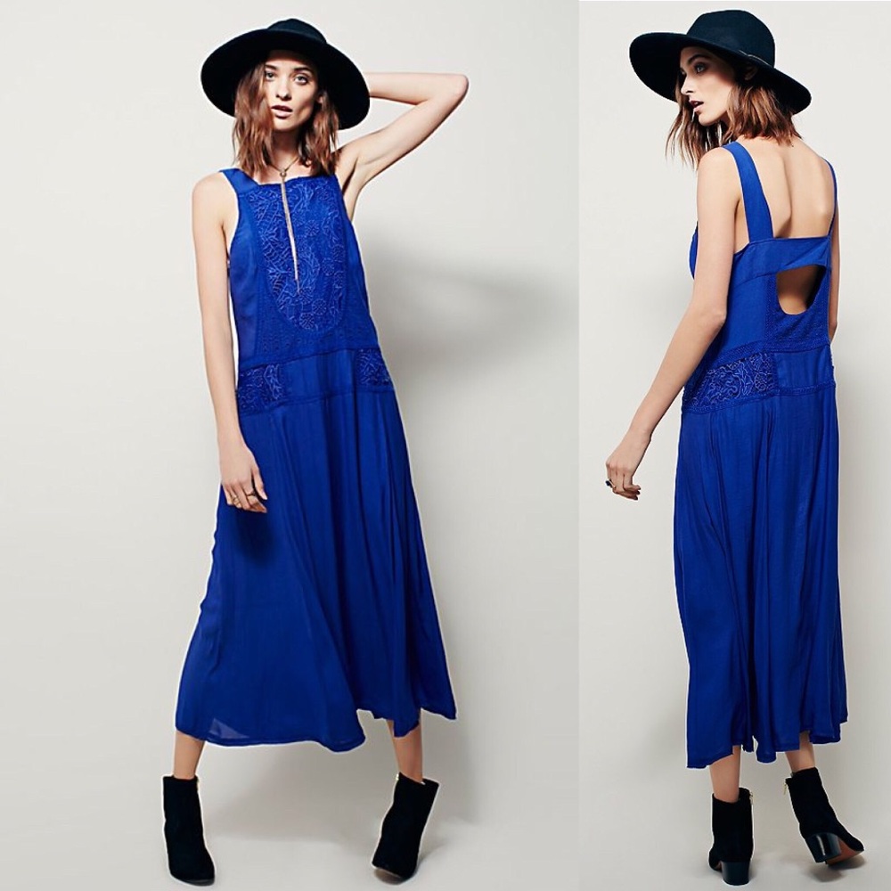 $168 Free People Maria Midi Dress